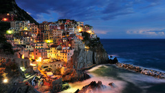 Italy manarola night City