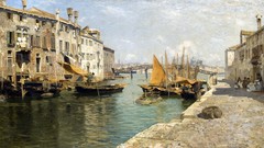 Italy paintings italia painters viewscape guglielmo ciardi