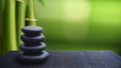 Japan bamboo stones Zen