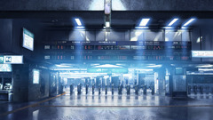 Japan blue Tokyo rain