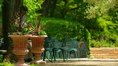 Japan chairs Garden flowerpot