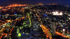 Japan cityscapes yokohama night view