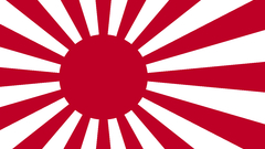 Japan Flags Rising Sun