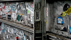 Japan graffiti Tokyo Sticker Bomb urban dirty