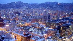 Japan Mountains winter snow