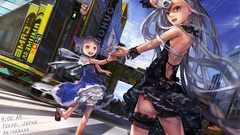 Japan wings dress Tokyo Cameras anime girls blue eyes touhou 