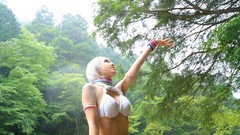 Japanese emo Chinese asians cosplay street fighter Elena 