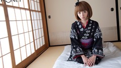 Japanese kimono asians bangs models Japanese clothes tatami 