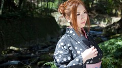 Japanese kimono cities idol models Japanese clothes Ai Sayama