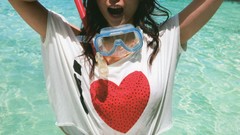 Japanese models Risa Yoshiki