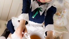 Japanese models touhou animal ears izayoi sakuya cosplay 