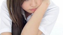 Japanese schoolgirls blondes asians school uniforms Yuuri Shiina