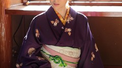 Japanese sitting kimono asians brunettes models Japanese 