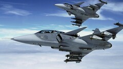 Jas 39 Gripen jet-fighter airplane Aircraft sky vehicle military