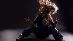 Jeans dancers hair toss