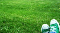 Jeans grass sneakers All