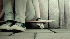 Jeans skateboards