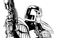 Judge Dredd line art