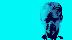 Julian assange simple background