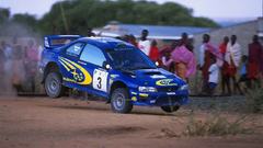Jumping rally Africa racing