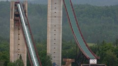 Jumping ski olympics Lake