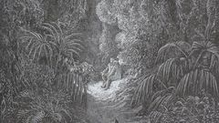 Jungle snakes grayscale Gustave