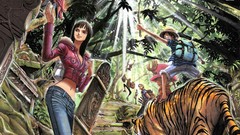 Jungle Tigers monkey d luffy Nico Robin One Piece (anime) 