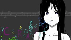 k - on akiyama mio Music anime girls Don't Say Lazy dark hair
