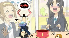 k - on anime girls akiyama mio tainaka ritsu Anime open mouth