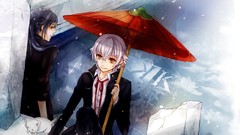 K project anime boys Yatogami Kuroh Isana Yashiro