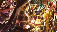 Kagamine len purple hair