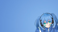 kagerou project Anime anime girls Simple Background aqua eyes