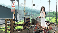 Kantoku (artist) railroad crossing