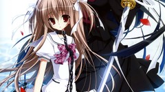 Katana anime girls school uniforms scans Nanaca Mai