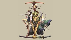 Katana Anime pixiv WTF Simple Background J Village