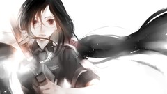 Katana glasses blood-c black hair meganekko Kisaragi Saya