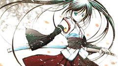 Katana miko girls with