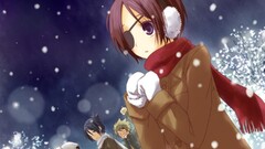 katekyo hitman reborn anime girls Anime eyepatches purple eyes