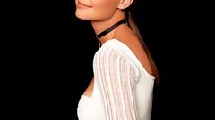 Katie Holmes black background