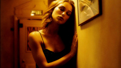 Keira Knightley closed eyes