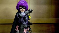 Kick-Ass chloe moretz purple hair domino mask
