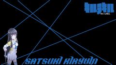 Kill la Kill anime girls Anime Kiryuin Satsuki blue eyes