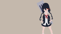 Kill la Kill Matoi Ryuuko Anime Simple Background anime girls