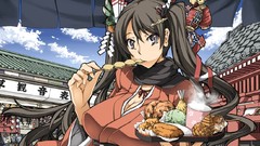 Kimono anime girls Japanese clothes samurai girls