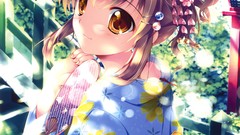 Kimono anime girls mikeou yukata original characters scans