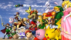 Kirby link Pikachu super