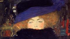 Klimt lady dark Art