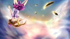 Knee socks brunettes video