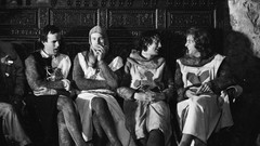 Knights British grayscale Monty Python John Cleese Eric Idle 