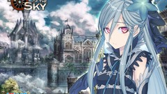 Knights of the Sky blue hair pink eyes anime girls